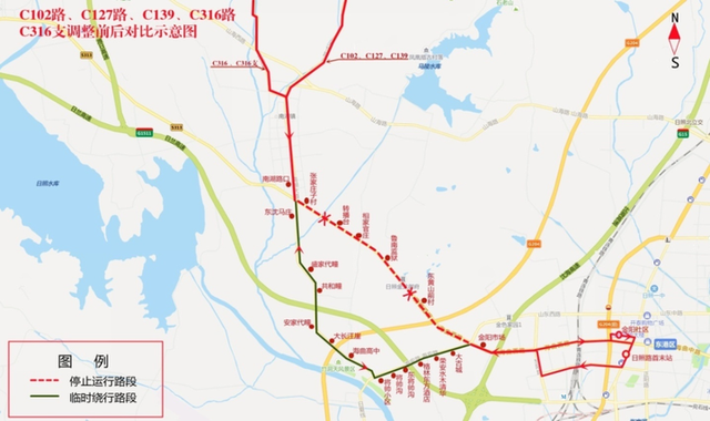 重要通知!日照临时调整23条公交线路