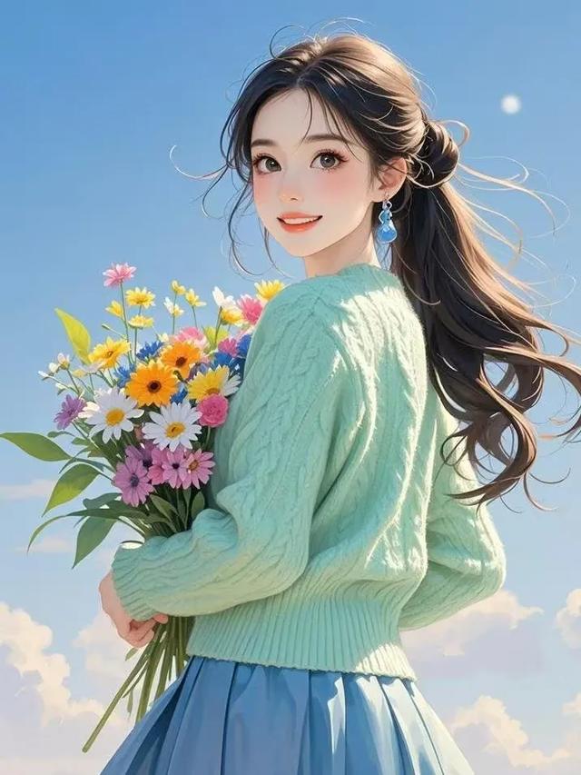 境随心动句子,都市丽人女生微信头像背景壁纸