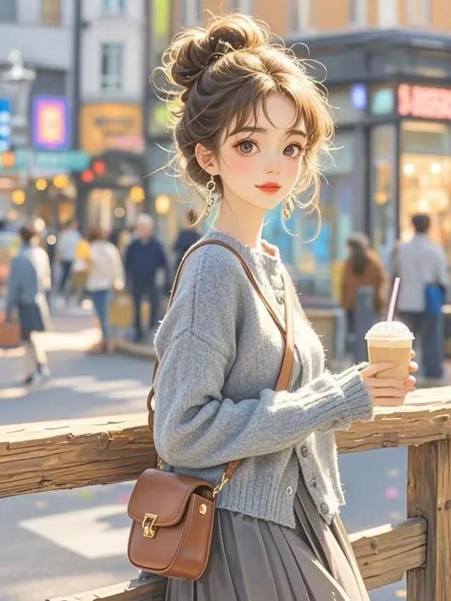 境随心动句子,都市丽人女生微信头像背景壁纸
