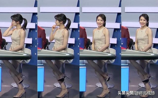 “迷你短裙+丝袜高跟”的性感美女,体育节目第一美女主持