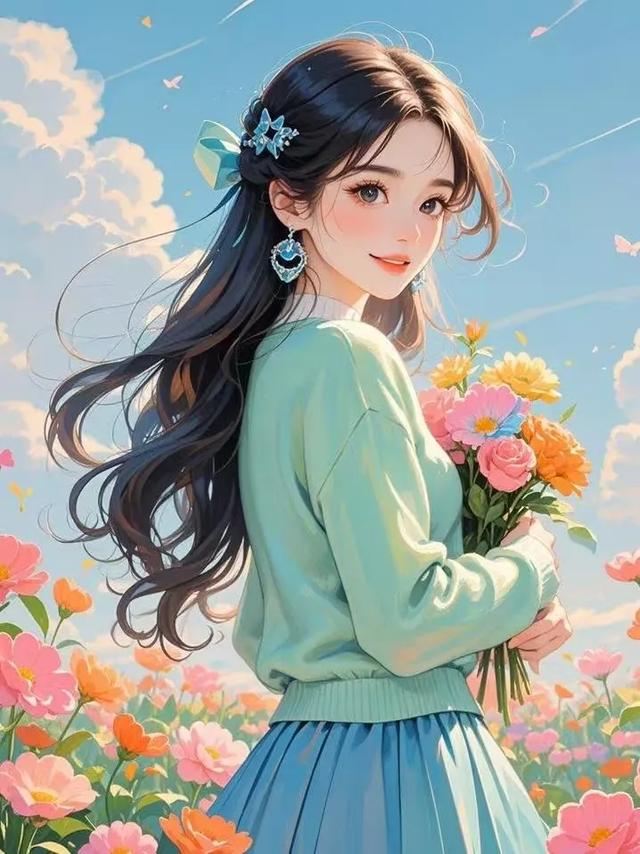 境随心动句子,都市丽人女生微信头像背景壁纸
