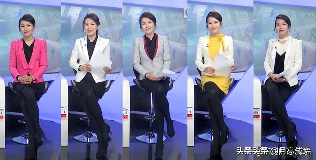 “迷你短裙+丝袜高跟”的性感美女,体育节目第一美女主持