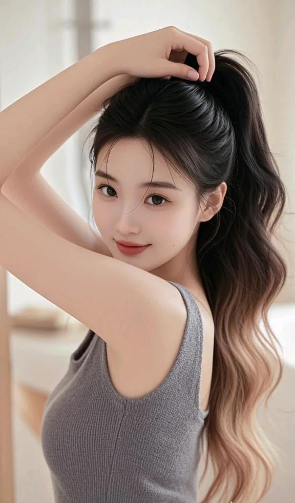 高清美女图片 浴室里的灵动少女