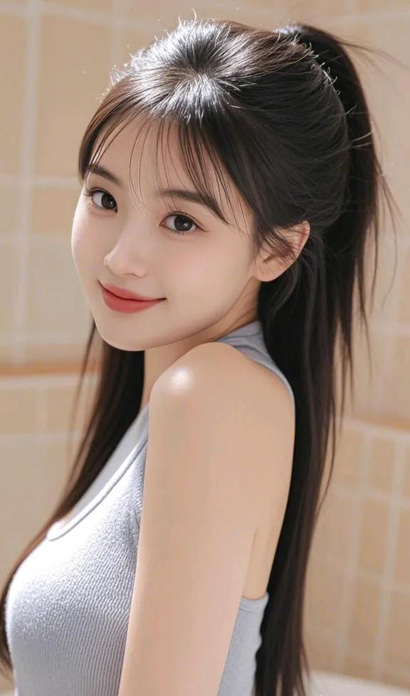 高清美女图片 浴室里的灵动少女