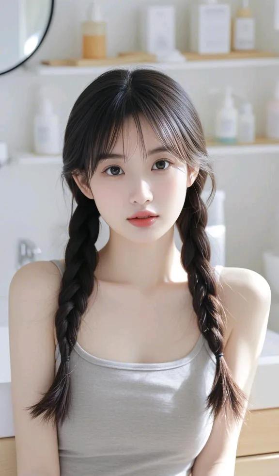 高清美女图片 浴室里的灵动少女