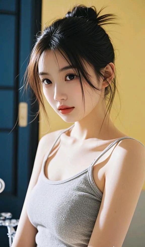 高清美女图片 浴室里的灵动少女